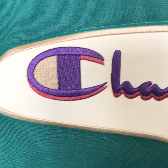 CHAMPION SWEATSHIRT SIZE S/P EMERALD GREEN GREAT CONDITION! - Picture 2 of 9